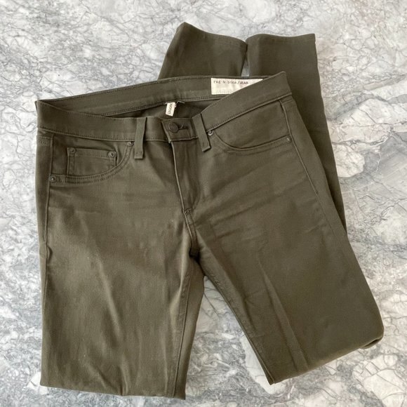 Rag & Bone Legging Skinny Jeans Army Green Size 27 - Picture 1 of 8
